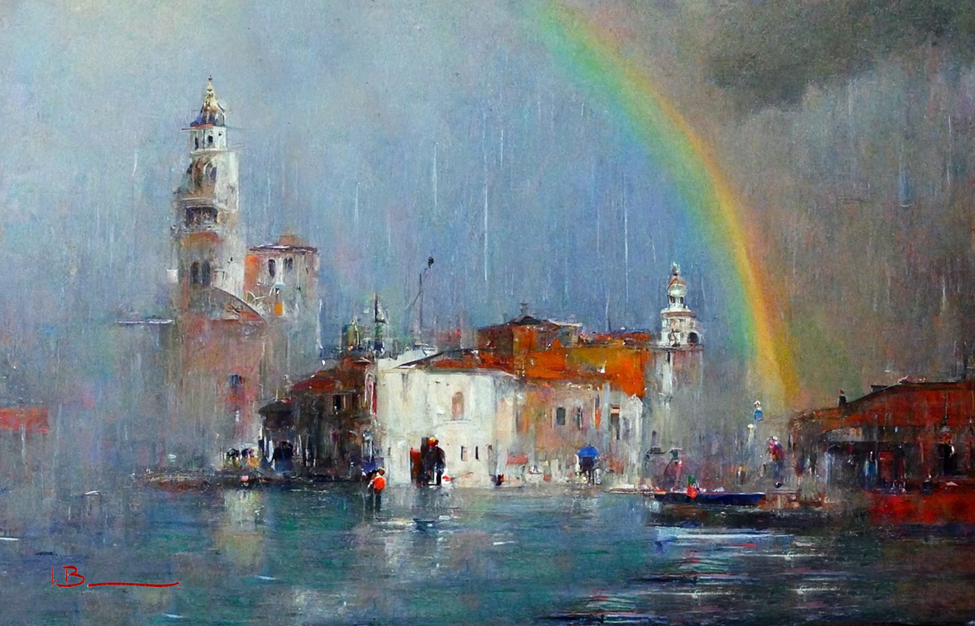 Raining in Venice